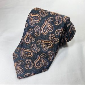 Massimo Bizzocch 100% Silk Paisley Print Tie